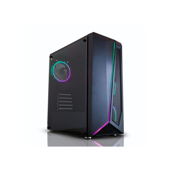 AWD-IT Gaming Desktop PC: Prozessor AMD Ryzen 5 5600 4.4GHz / NVIDIA RTX 3060 / 16GB DDR4 RAM / 240GB SSD + 1TB HDD/Patriot RGB Gaming Gehäuse/Windows 11