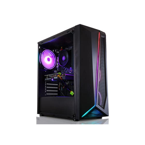 AWD-IT Gaming Desktop PC: AMD Prozessor Ryzen 5 5600 4.4GHz / NVIDIA RTX 3060 / 16GB DDR4 RAM / 240GB SSD + 1TB HDD/Patriot RGB Case von Gaming/Windows 11