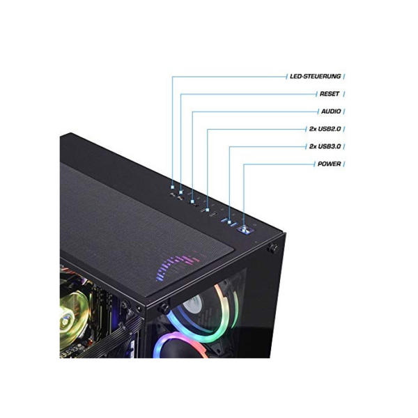 kiebel Gaming PC Panorama 13 Intel Core i5-13600KF, 32GB DDR4, NVIDIA RTX 3070 8 GB, 2TB SSD, 4TB HDD, Windows 11 [186708]