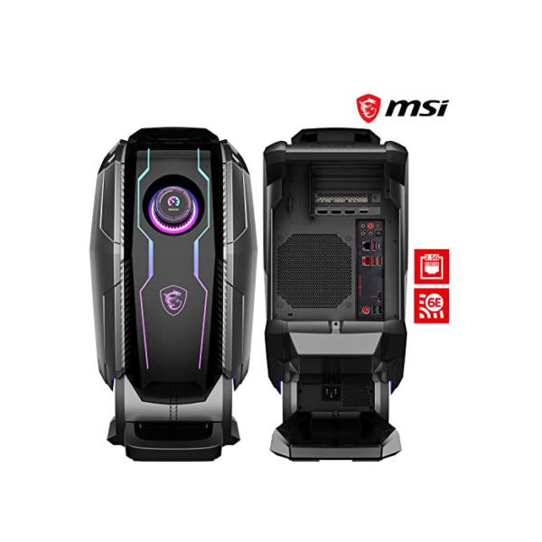 MSI MEG Aegis Ti5 12VTF-072IT Gaming PC - Intel Core i9-12900KF, RTX 3080 Ti, 64GB DDR5 SDRAM, 2TB PCIe 4.0 NVMe SSD, 3TB HDD - Gaming Dial, AIO Liquid Cooler, 850W 80+ Gold, WLAN 6E - Windows 11 Pro