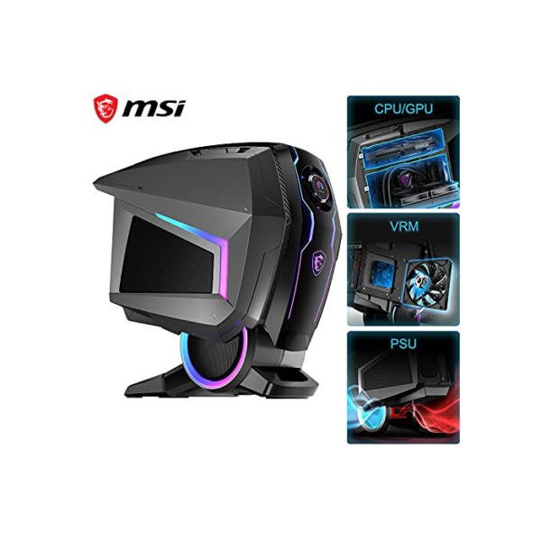 MSI MEG Aegis Ti5 12VTF-072IT Gaming PC - Intel Core i9-12900KF, RTX 3080 Ti, 64GB DDR5 SDRAM, 2TB PCIe 4.0 NVMe SSD, 3TB HDD - Gaming Dial, AIO Liquid Cooler, 850W 80+ Gold, WLAN 6E - Windows 11 Pro