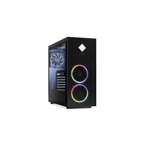 OMEN Gaming PC | AMD Ryzen 7 5800X | 16 GB DDR4 RAM | 512 GB SSD + 1 TB HDD | NVIDIA GeForce RTX 3070 | Windows 11 Home | Schwarz | Seitenfenster | RGB-Lüfter | Flüssigkeitskühlung
