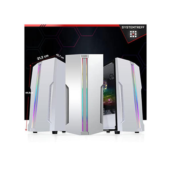 SYSTEMTREFF Gaming PC Intel Core i9-11900KF 8x5.3GHz | Nvidia GeForce RTX 3060Ti 8GB DX12 | 1TB M.2 NVMe + 1TB HDD | 32GB DDR4 RAM | WLAN Desktop Computer Rechner für Gamer, Zocker & Streamer