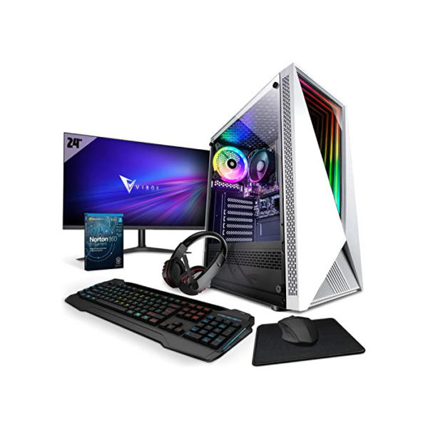 Vibox I-14 Gaming PC - 22 Zoll Set Komplett - Quad Core AMD Ryzen 3200G 4GHz - Radeon Vega 8-16GB RAM - 480GB SSD - Windows 11 - WiFi 480GB SSD | 16GB RAM | W11 VTX-3W Komplett PC Set