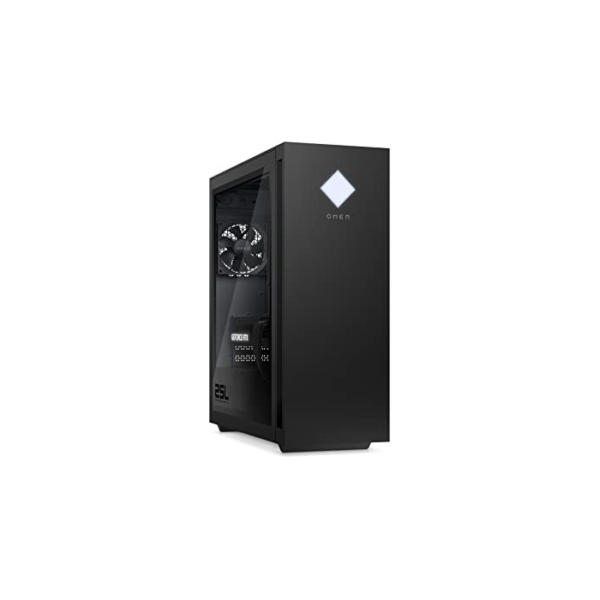OMEN Gaming PC | Intel Core i7-12700F | 16 GB DDR4 RAM | 512 GB SSD + 1 TB HDD | NVIDIA GeForce RTX 3070 | Windows 11 Home | schwarz | Seitenfenster