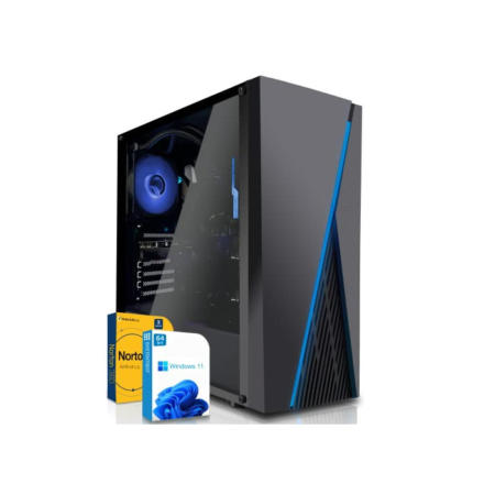 SYSTEMTREFF® Gaming PC AMD Ryzen 5 4500 6x4.1GHz | Nvidia GeForce RTX 3060 8 GB DX12 | 512GB SSD + 1TB HDD | 16GB DDR4 RAM | WLAN Desktop Computer Rechner für Gamer, Zocker & Streamer