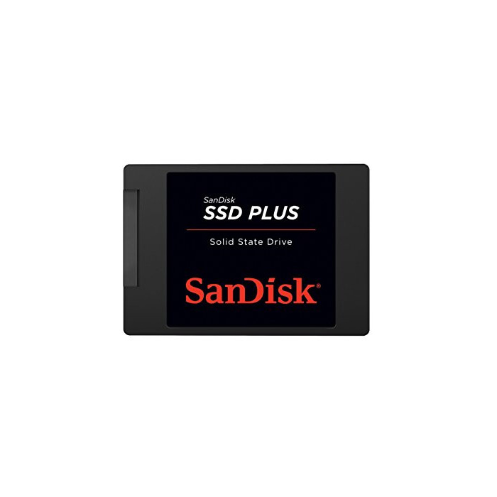 SanDisk SSD Plus interne SSD Festplatte 480 GB (schnelleres Hoch-/Herunterfahren und Laden, Lesegeschwindigkeit 535 MB/s, Schreibgeschwindigkeit 445 MB/s, stoßfest) Schwarz