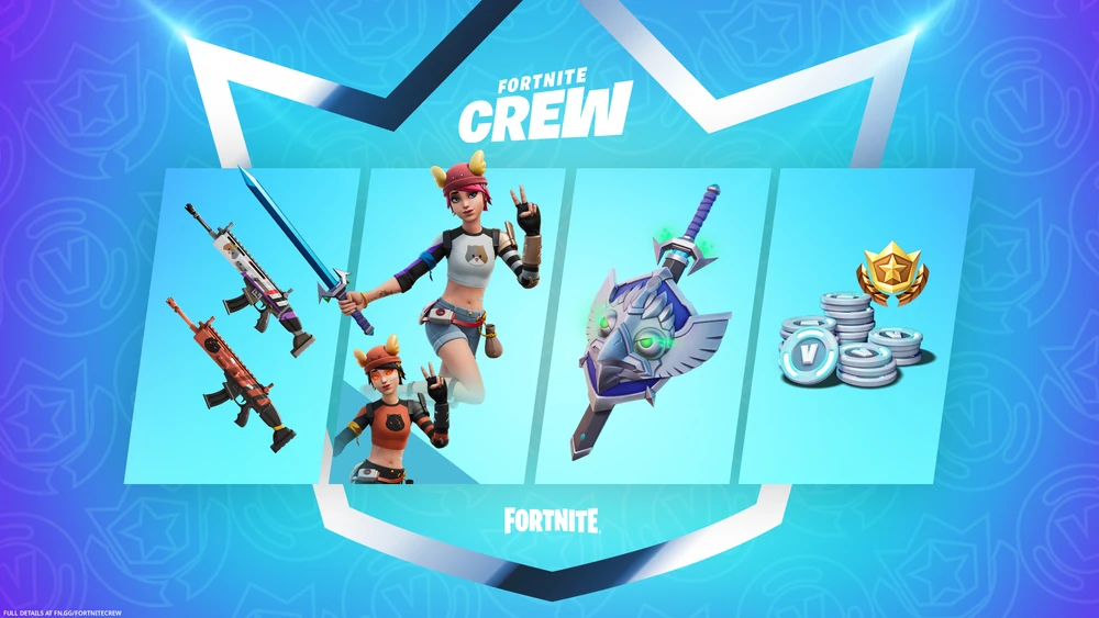 Alle Freischaltungen durch den Kauf des Summer Skye Fortnite Crew-Abonnements (1. August 2022)