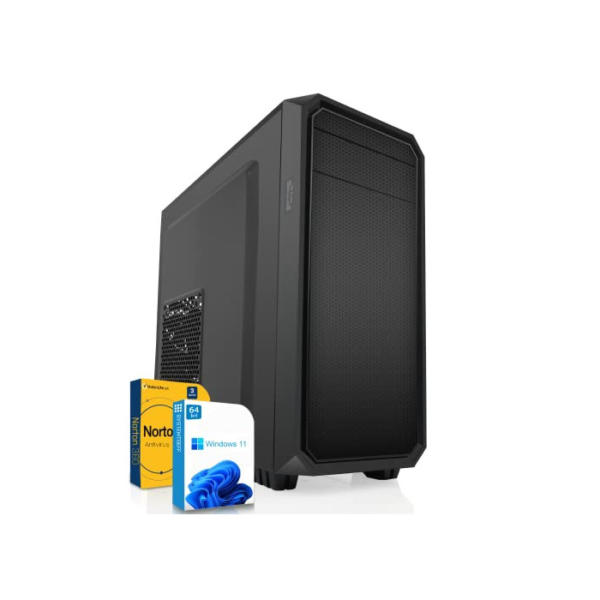 SYSTEMTREFF Office PC AMD Ryzen 5 PRO 4650G 6x4.2GHz | AMD RX Vega 7 4K HDMI DX12 | 256GB M.2 NVMe + 1TB HDD | 16GB DDR4 RAM | WLAN Silent Desktop Computer Rechner für Büro Business Multimedia