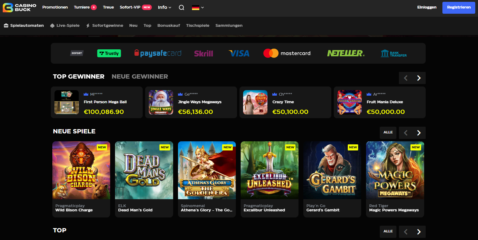 CasinoBuck Startseite