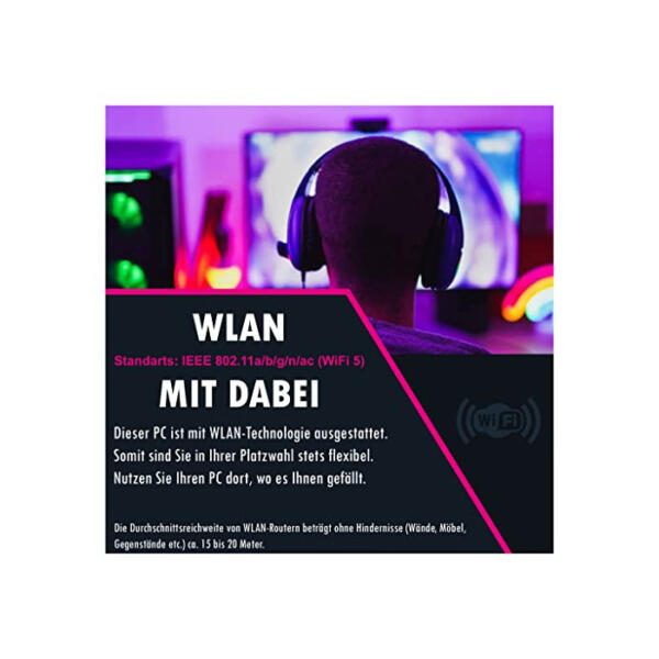 KRAFTPC Gaming Pc AMD Ryzen9 5900X 12X 3,7 GHz (Turbotakt: 4,8 GHz) GeForce RTX4070Ti 12GB | 64GB DDR4 RAM | 1TB M.2 NVME SSD | 2TB HDD | WLAN | Win11 | Gamer PC