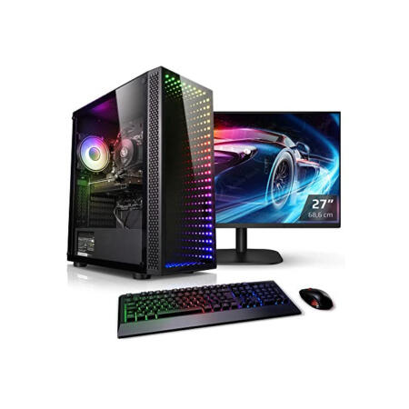 Kiebel PC Set mit TFT Allround AMD Ryzen 5 4650G, 32GB RAM, AMD Vega, 1000GB SSD, 3000GB HDD, Windows 11 [185039]