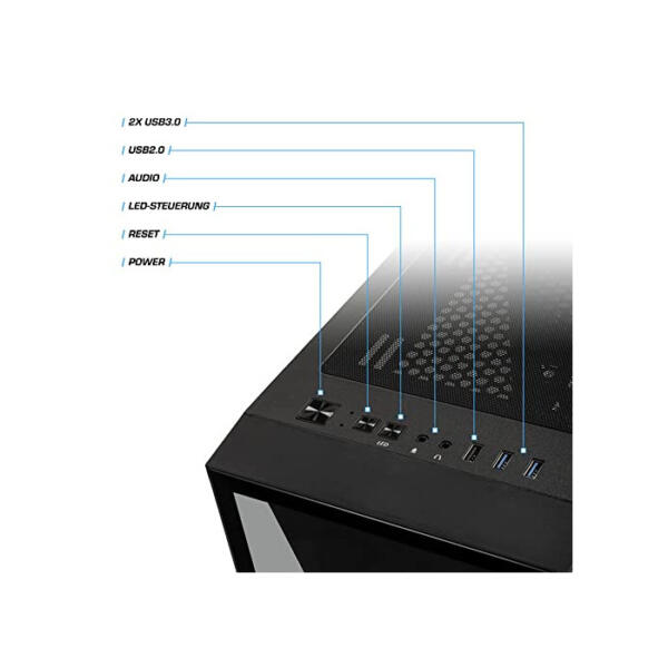 Kiebel PC Set mit TFT Allround AMD Ryzen 5 4650G, 32GB RAM, AMD Vega, 1000GB SSD, 3000GB HDD, Windows 11 [185039]