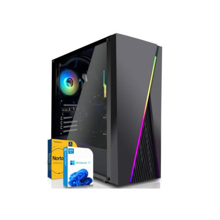 SYSTEMTREFF Gaming PC AMD Ryzen 7 5700X 8x4.6GHz | Nvidia GeForce RTX 3060 12 GB DX12 | 1TB M.2 NVMe + 1TB HDD | 32GB DDR4 RAM | WLAN Desktop Computer Rechner für Gamer, Zocker & Streamer