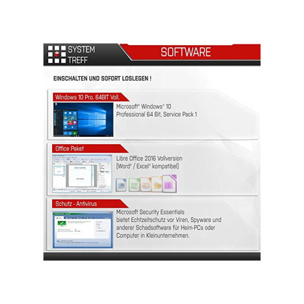 SYSTEMTREFF® Gaming Komplett PC Set Intel Core i7-10700F 8x2.9GHz | Nvidia GeForce RTX 3060 12 GB DX12 | 512GB M.2 NVMe + 1TB HDD | 16GB DDR4 RAM | WLAN Desktop Paket Computer für Gamer, Gaming