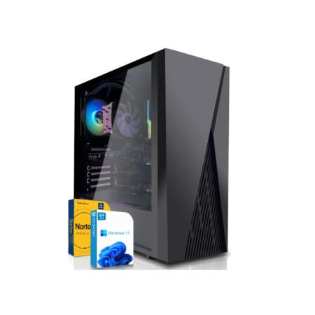 SYSTEMTREFF Gaming PC AMD Ryzen 7 5700X 8x4.6GHz | Nvidia GeForce RTX 3060 8 GB DX12 | 1TB M.2 NVMe + 2TB HDD | 32GB DDR4 RAM | WLAN Desktop Computer Rechner für Gamer, Zocker & Streamer