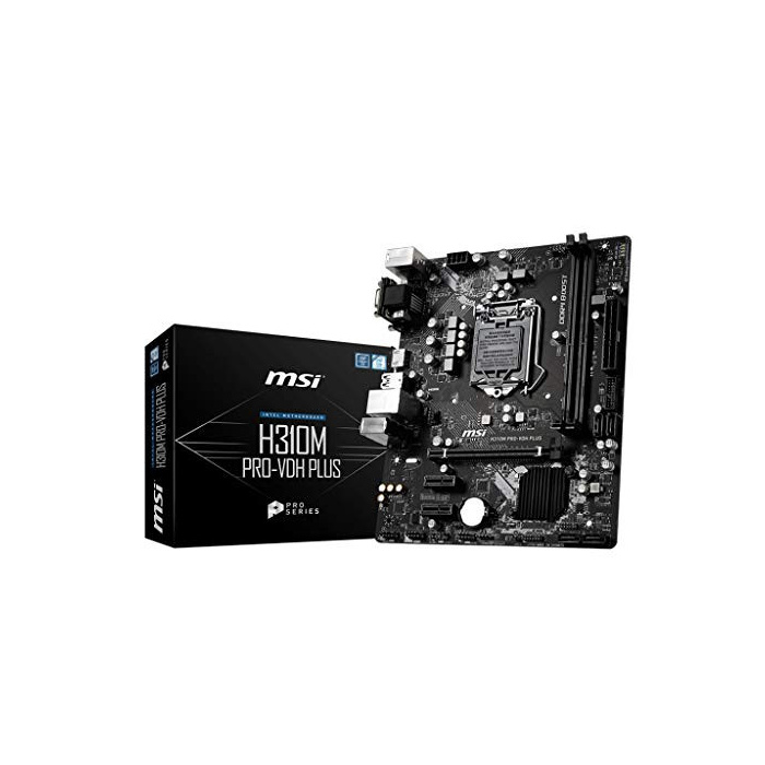MSI H310M PRO-VDH PLUS Intel Sockel 1151 DDR4 m.2 USB 3.2 Gen 1 HDMI M-ATX Gaming Motherboard