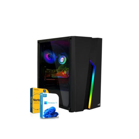 SYSTEMTREFF Basic Gaming PC AMD Ryzen 3 4300G 4x4GHz | AMD RX Vega 6 4K HDMI DX12 | 512GB M.2 NVMe + 2TB HDD | 16GB DDR4 RAM | WLAN Desktop Computer Rechner für Gamer, Zocker