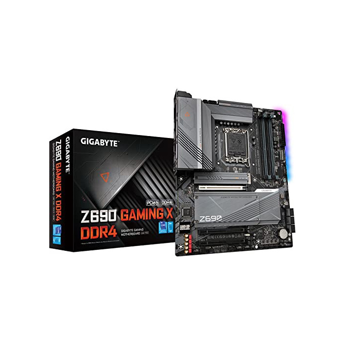 Gigabyte Z690 GAMING X DDR4 ATX Motherboard - Supports 12th Gen Intel Core Processors (LGA 1700), DDR4-5333MHz(OC) Memory, Fully Covered Thermal Design, 4xNVMe PCIe 4.0 x4 M.2 & USB 3.2 Gen 2x2 Type-C