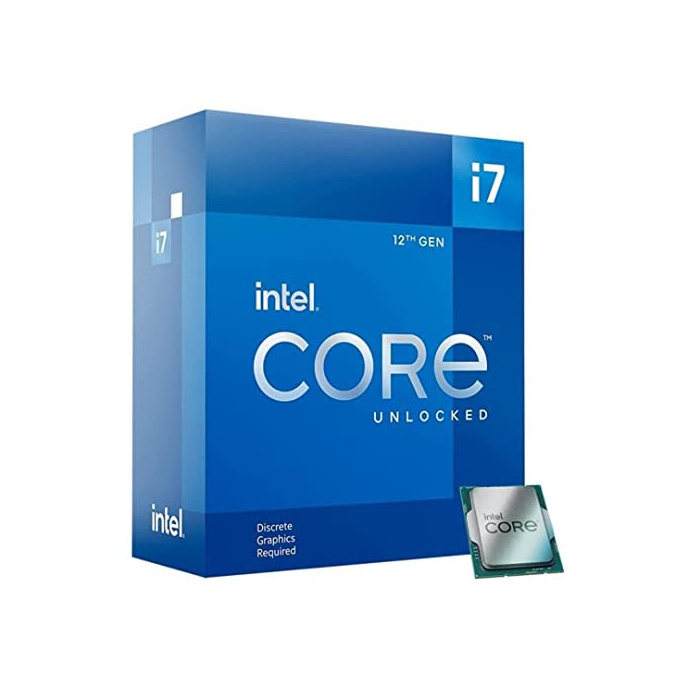 Intel Core i7-12700KF 12. Generation Desktop Prozessor (Basistakt: 3.6GHz Turboboost: 5.0GHz, 6 Kerne, LGA1700, RAM DDR4 und DDR5 bis zu 128GB) BX8071512700KF