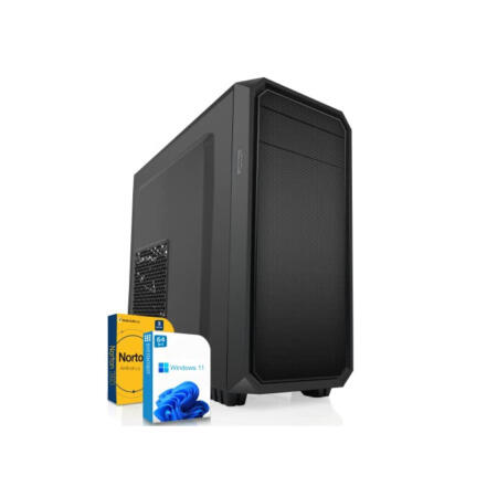 SYSTEMTREFF Office PC AMD Ryzen 5 5600G 6x4.4GHz | AMD RX Vega 7 4K HDMI DX12 | 512GB M.2 NVMe + 1TB HDD | 16GB DDR4 RAM | WLAN Silent Desktop Computer Rechner für Büro Business Multimedia