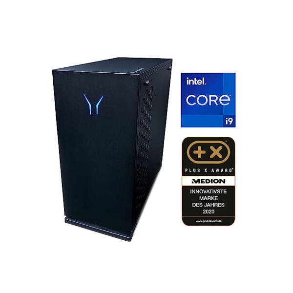 MEDION ERAZER Hunter X20 High-End Gaming Desktop PC (Intel Core i9-12900KF, 32GB DDR5 RAM, NVIDIA GeForce RTX 3080 Ti 12GB GDDR6X, 2TB PCIe SSD, 2TB HDD, Win 11 Home)