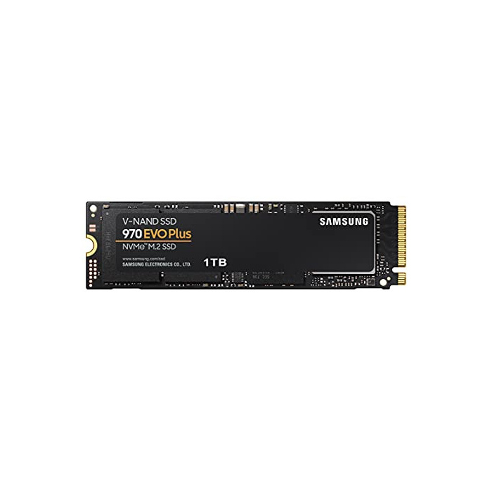 Samsung 970 EVO Plus NVMe M.2 SSD, 1 TB, PCIe 3.0, 3.500 MB/s Lesen, 3.200 MB/s Schreiben, Interne SSD für Gaming und Grafikbearbeitung, MZ-V7S1T0BW