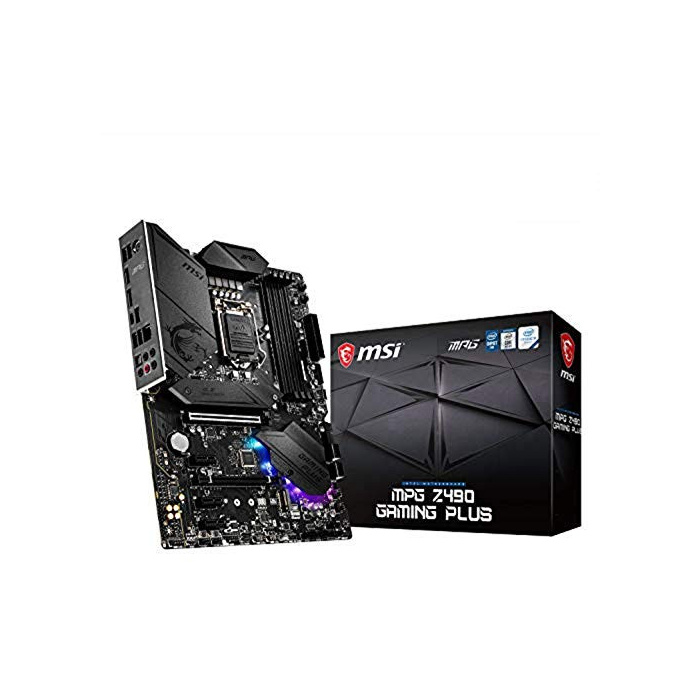 MSI MPG Z490 GAMING PLUS ATX Gaming-Mainboard (10. Generation Intel Core, LGA 1200-Sockel, DDR4, CF, zwei M.2-Steckplätze, USB 3.2 Gen 2, 2.5G LAN, DP/HDMI, Mystic Light RGB)