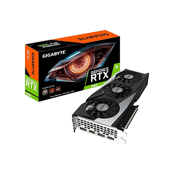 Gigabyte NVIDIA GeForce RTX 3060 GAMING OC V2 Graphics Card - 12GB GDDR6, 192-bit, PCI-E 4.0, 1837MHz Core Clock, RGB, 2x DP 1.4, 2 x HDMI 2.1, NVIDIA Ampere - GV-N3060GAMING OC-8GD