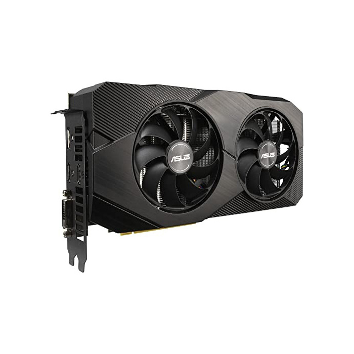 ASUS Dual Nvidia GeForce RTX 2060 6GB EVO OC Edition Gaming Grafikkarte (GDDR6 Speicher, PCIe 3.0, 1x HDMI 2.0b, 1x DVI, 1x DisplayPort 1.4, DUAL-RTX2060-O6G-EVO)