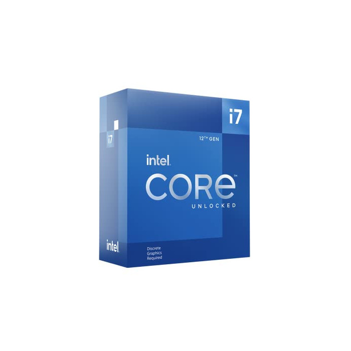 Intel Core i7-12700KF 12. Generation Desktop Prozessor (Basistakt: 3.6GHz Turboboost: 5.0GHz, 6 Kerne, LGA1700, RAM DDR4 und DDR5 bis zu 128GB) BX8071512700KF