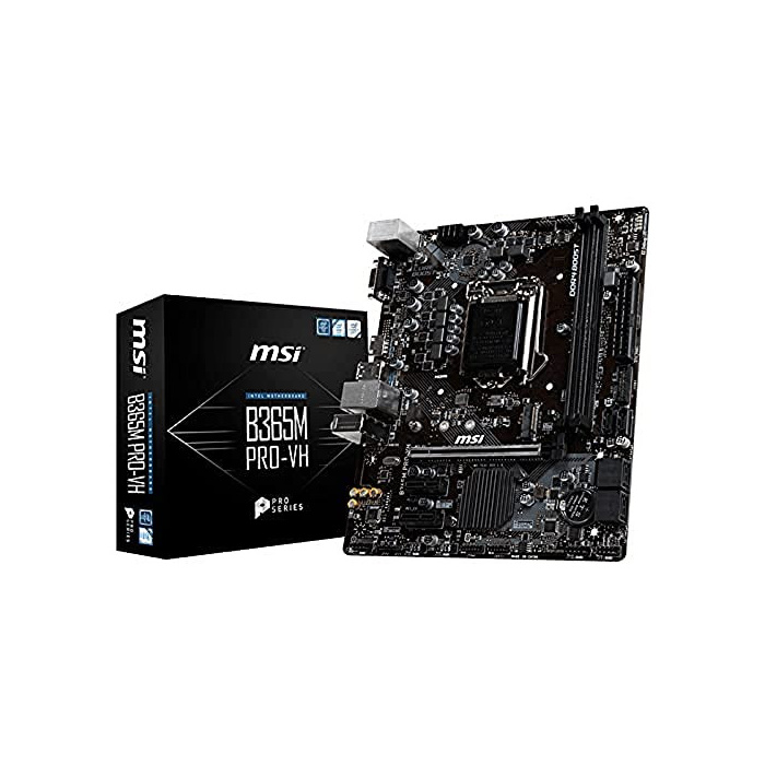 MSI B365M PRO-VH Intel Sockel 1151 DDR4 m.2 USB 3.2 Gen 2 HDMI M-ATX Motherboard