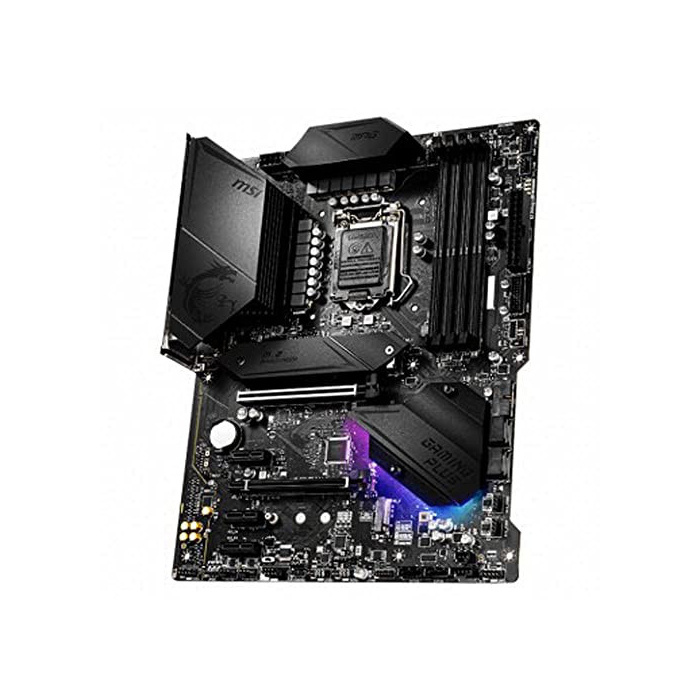 MSI MPG Z490 GAMING PLUS ATX Gaming-Mainboard (10. Generation Intel Core, LGA 1200-Sockel, DDR4, CF, zwei M.2-Steckplätze, USB 3.2 Gen 2, 2.5G LAN, DP/HDMI, Mystic Light RGB)