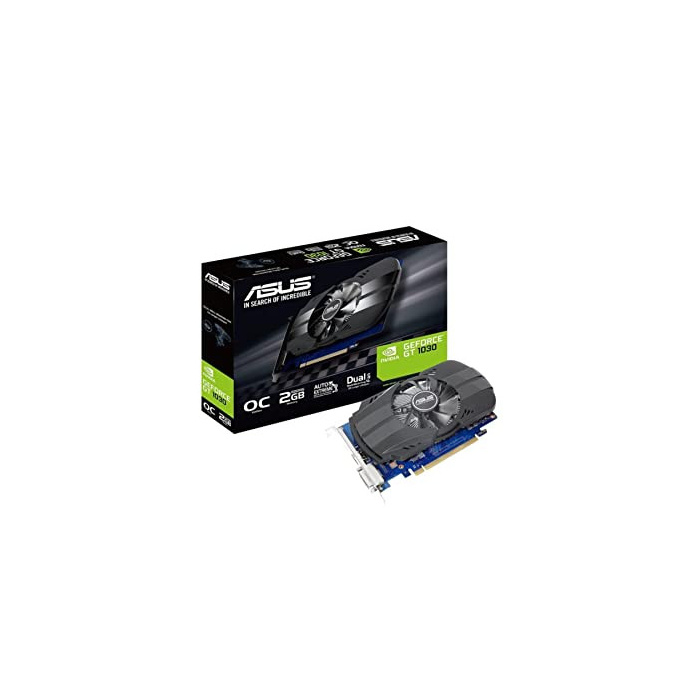ASUS Phoenix GeForce PH-GT1030-O2G Grafikkarte (Nvidia, PCIe 3.0, 2GB GDDR5 Speicher, HDMI, DVI)