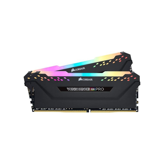Corsair PC-Arbeitsspeicher Kit Vengeance, RGB Pro 16 GB 2 x 8 GB DDR4-RAM 3200 MHz, Schwarz