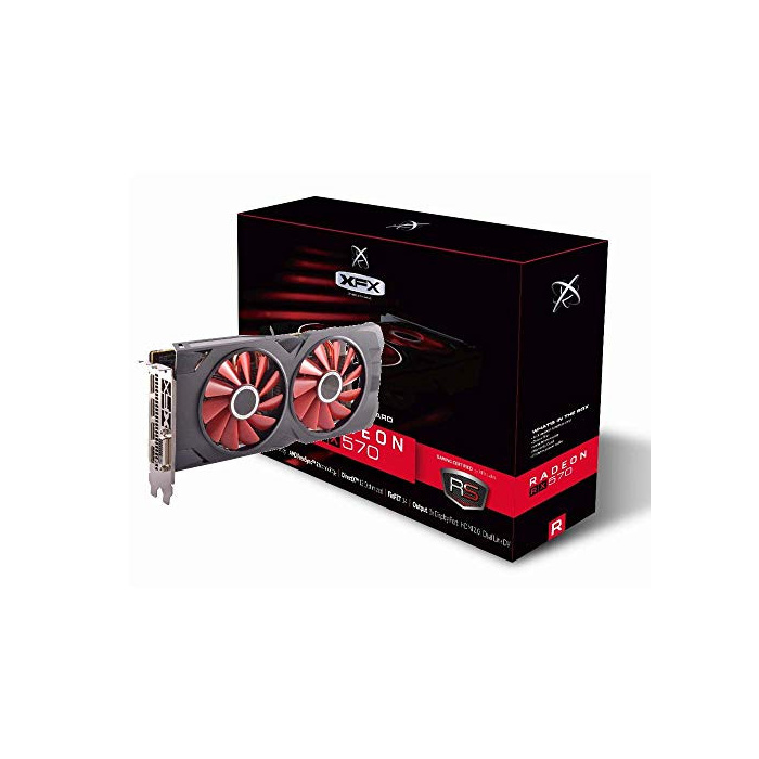 XFX RX-570P8DFD6 Grafikkarte GDDR5, 1775MHz, 256bit, 227GB/s, 8GB schwarz